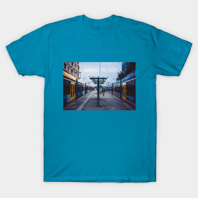 Where to go? T-Shirt by bluealan